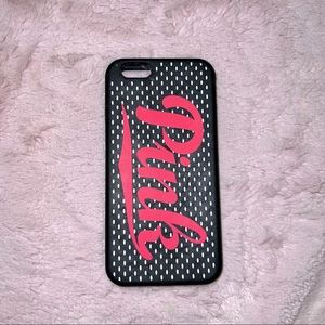 Victoria’s Secret PINK iPhone 6S phone case silicone NWOT black / pink